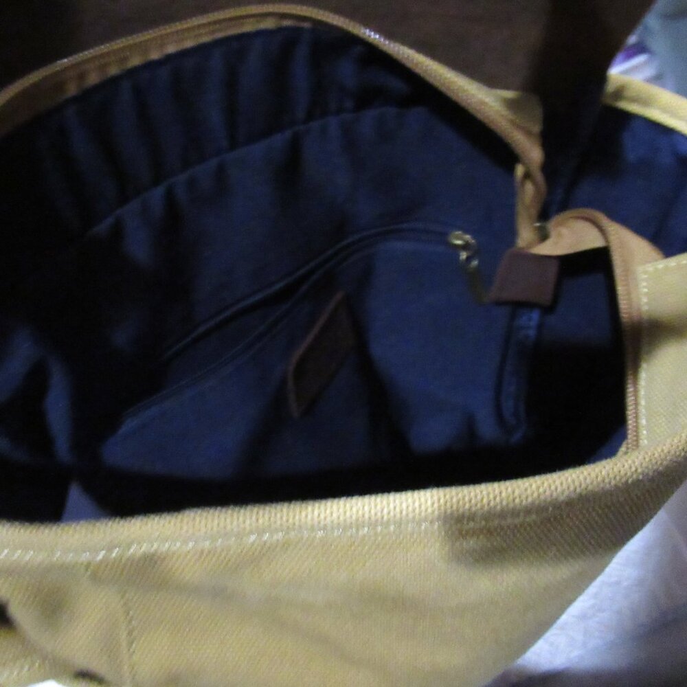Crazy Lou Paris Hybrid Messenger Bag canvas leather - Picture 6 of 7
